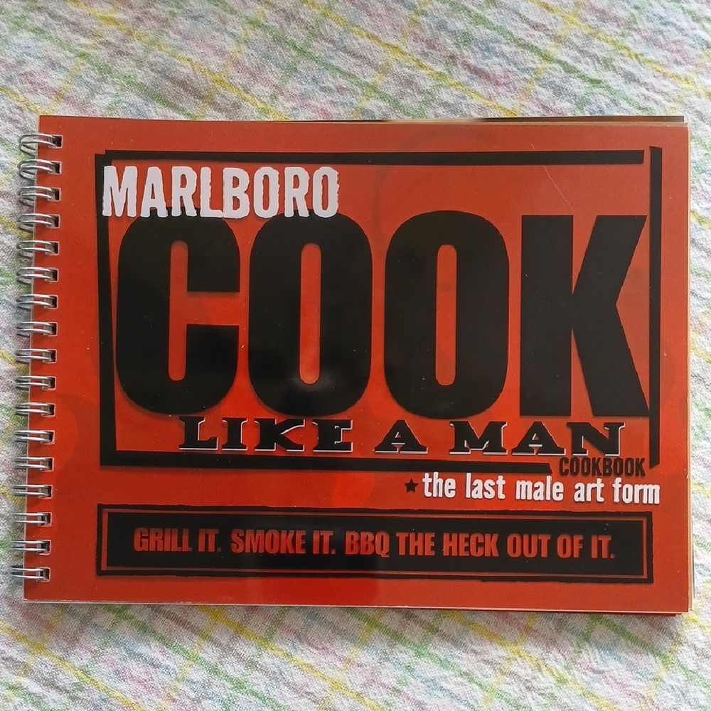 2004 Marlboro Cook Like a Man Cookbook Spiral-bound